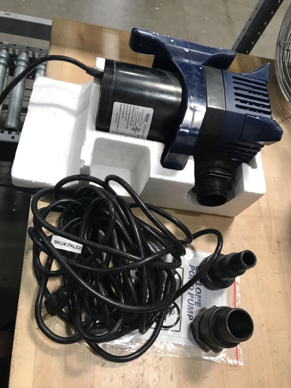 Photo 2 of * used item * 
Alpine Corporation 5200 GPH Cyclone Pump for Ponds, Fountains, Waterfalls, and Water Circulation