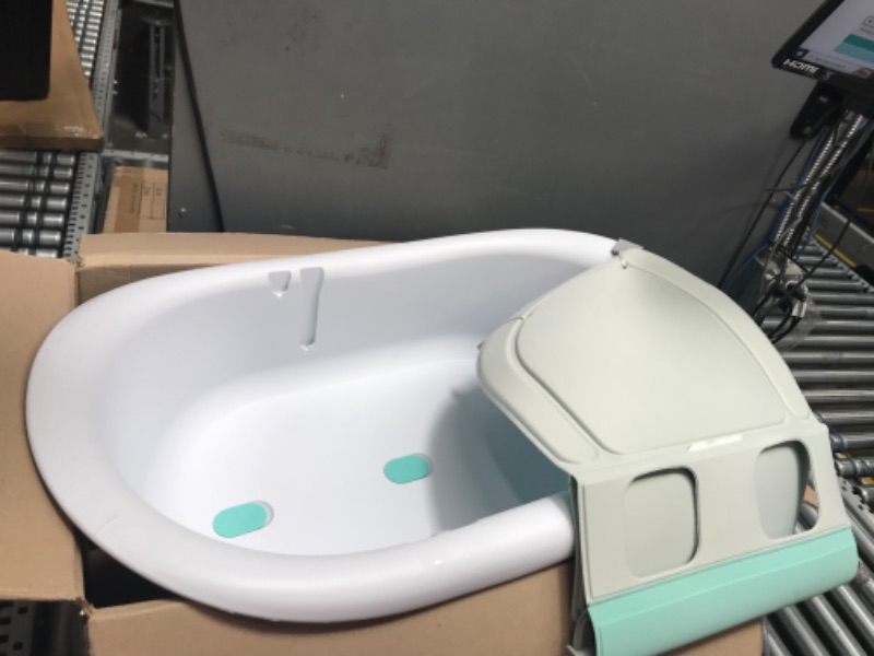 Photo 2 of 4-in-1 Grow-with-Me Bath Tub by Frida Baby Transforms Infant Bathtub to Toddler Bath Seat with Backrest for Assisted Sitting in Tub