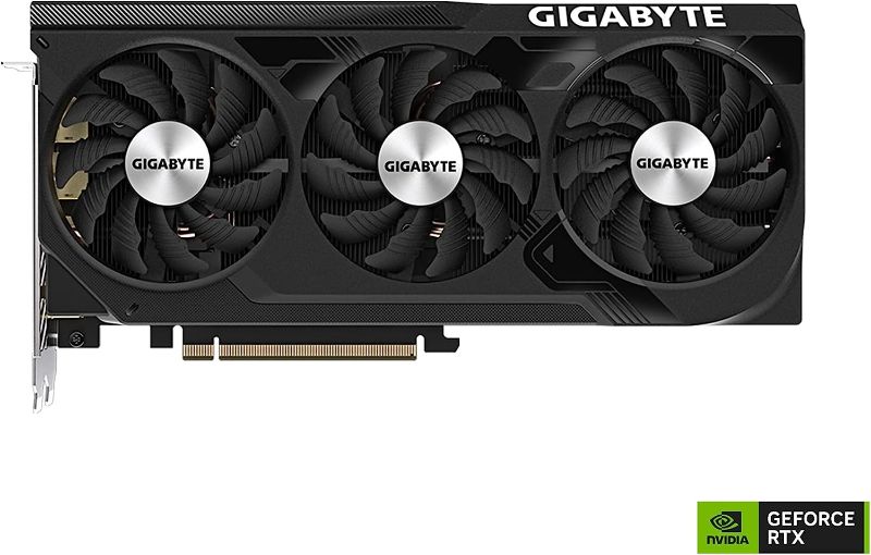 Photo 1 of  NOT FUNCTIONAL 
Gigabyte GeForce RTX 4070 WINDFORCE OC 12G Graphics Card, 3X WINDFORCE Fans, 12GB 192-bit GDDR6X, GV-N4070WF3OC-12GD Video Card
