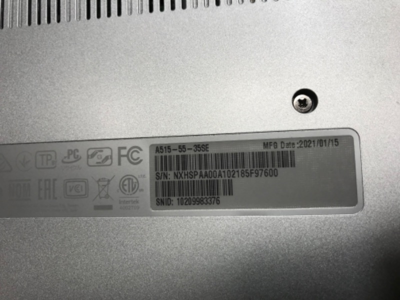 Photo 6 of UNABLE TO RESET HAS LOCKED ACOOUNT 
Acer Aspire 5 A515-55-56VK, 15.6" Full HD IPS Display, 10th Gen Intel Core i5-1035G1, 8GB DDR4, 256GB NVMe SSD, Intel Wireless WiFi 6 AX201, Fingerprint Reader, Backlit Keyboard, Windows 10 Home
