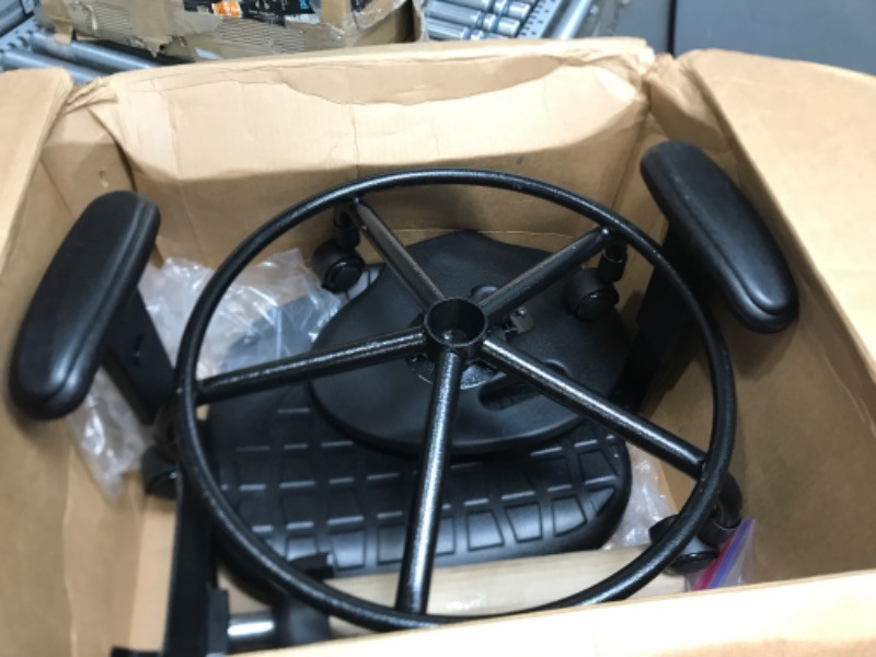 Photo 1 of Perch Ergonomic Industrial Chair with Handle and Stationary Caps, Workbench Height