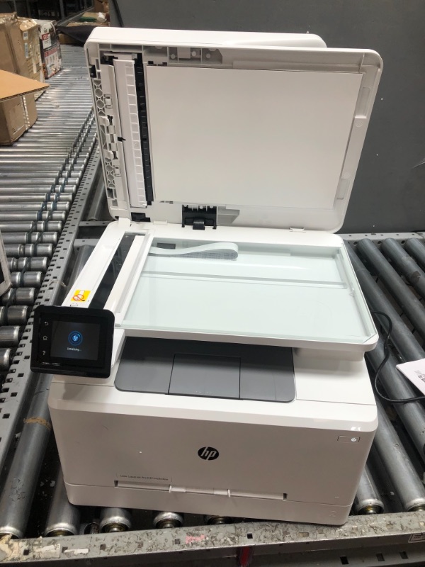 Photo 5 of *NEEDS INK* HP Color LaserJet Pro M283fdw Wireless All-in-One Laser Printer, Remote Mobile Print, Scan & Copy, Duplex Printing, Works with Alexa (7KW75A)