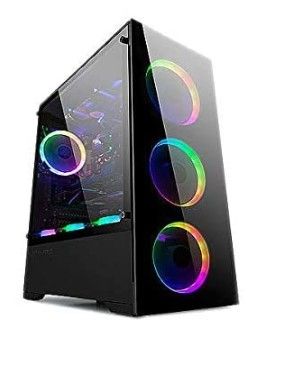 Photo 1 of *parts only* Bgears b-Voguish Gaming PC with Tempered Glass ATX Mid Tower & CoolerMaster MasterLiquid ML240L RGB V2, Close-Loop AIO CPU Liquid Cooler, 3rd Gen Dual Chamber Pump, 240 Rad Gaming PC 