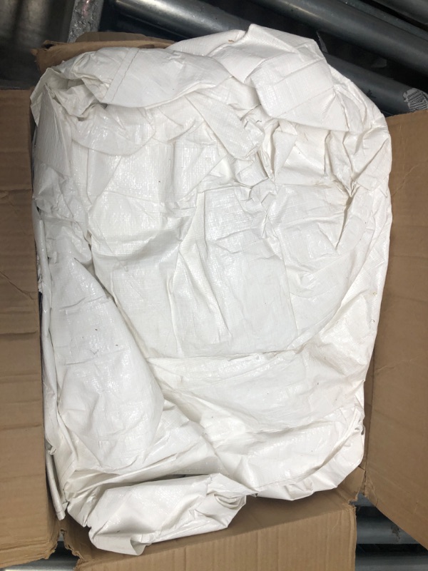 Photo 1 of  Multi-Purpose White Heavy Duty Dry Top Poly Tarp *SIZE UKNOWN* 
