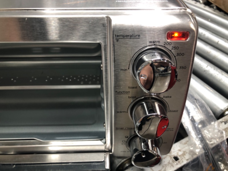 Photo 10 of ***DAMAGED - SEE NOTES***
BLACK+DECKER 4-Slice Toaster Oven with Natural Convection, Stainless Steel, TO1760SS