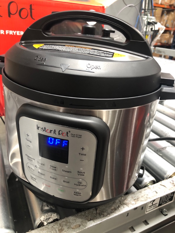 Photo 2 of *REVIEW PHOTOS* Instant Pot Duo Crisp 11-in-1 Air Fryer and Electric Pressure Cooker Combo with Multicooker Lids that Air Fries, Steams, Slow Cooks, Sautés, Dehydrates, & More, Free App With Over 800 Recipes, 6 Quart 6QT Crisp