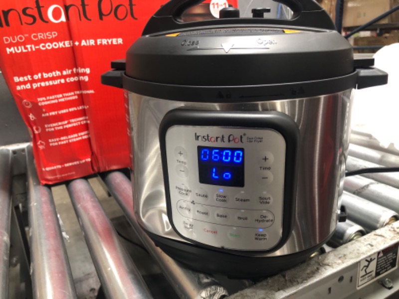 Photo 3 of *REVIEW PHOTOS* Instant Pot Duo Crisp 11-in-1 Air Fryer and Electric Pressure Cooker Combo with Multicooker Lids that Air Fries, Steams, Slow Cooks, Sautés, Dehydrates, & More, Free App With Over 800 Recipes, 6 Quart 6QT Crisp