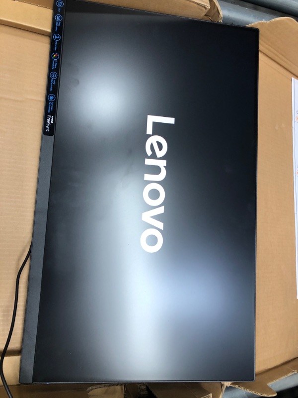 Photo 2 of Lenovo - Q24i-20 23.8" IPS LED FHD FreeSync Monitor (HDMI, DP) - Black