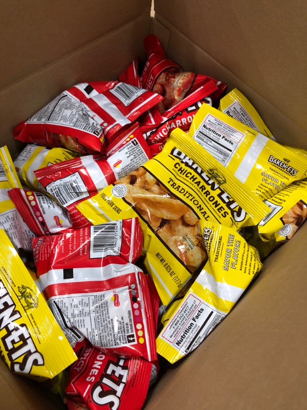 Photo 2 of bb: 07/2023* Baken-Ets Pork Skins, Chicharrones, Variety Pack 0.625oz Bags (24 Pack)