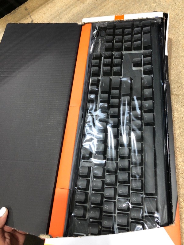 Photo 2 of SteelSeries Apex 3 RGB Gaming Keyboard – 10-Zone RGB Illumination – IP32 Water Resistant – Premium Magnetic Wrist Rest (Whisper Quiet Gaming Switch)