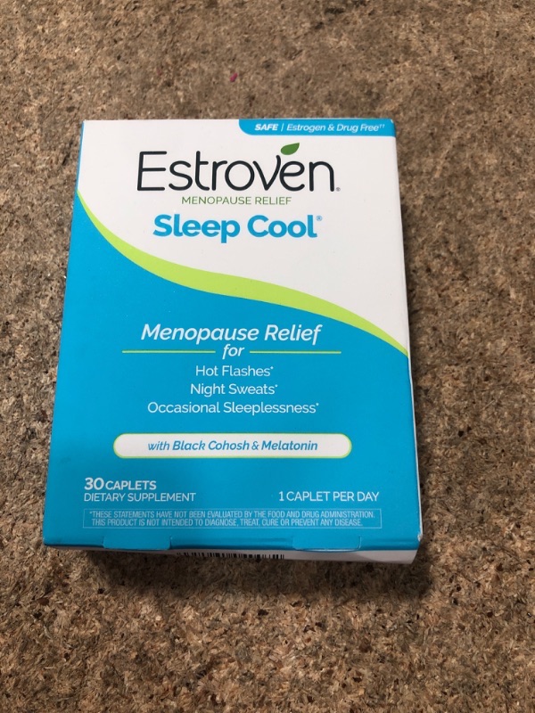 Photo 2 of Estroven Sleep Cool for Menopause Relief, 30 Ct, Sleep Support Supplement With Clinically Proven Ingredients to Relieve Menopause Symptoms plus Night Sweats & Hot Flash Relief, Drug-Free & Gluten-Free