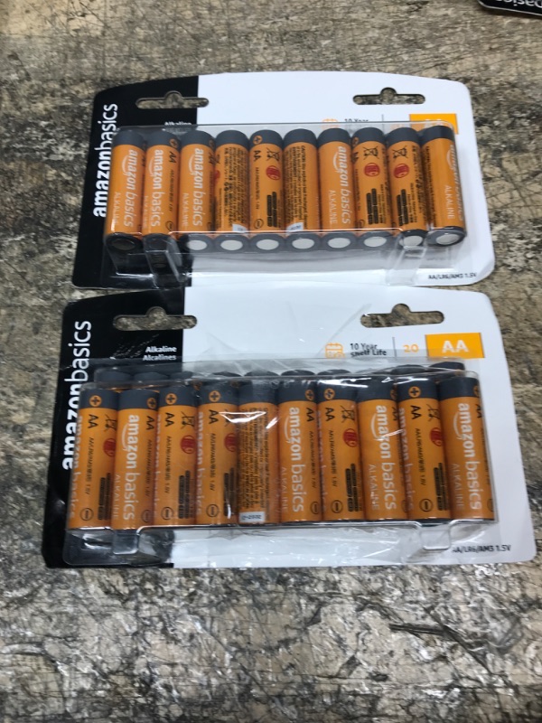 Photo 2 of ***BUNDLE*** Amazon Basics 20 Pack AA Alkaline Batteries (2 PACKS OF 20) 