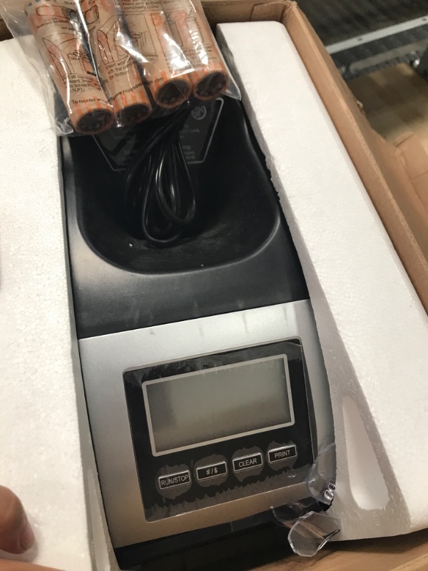 Photo 2 of Royal Sovereign 4 Row Electric Coin Counter with Patented Anti-Jam Technology & Digital Counting Display (FS-44N), Black FS-44N FS-44N