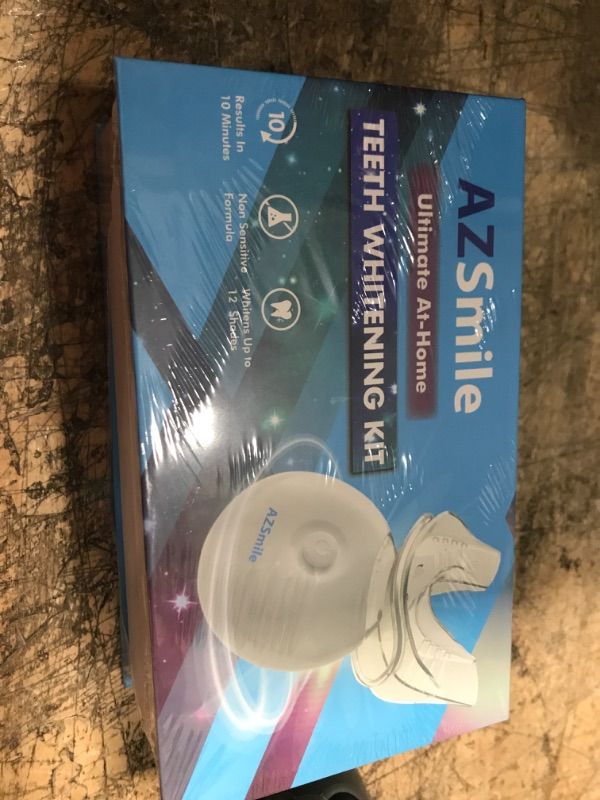 Photo 1 of AZ Smile Teeth Whitening Kit Fast 10 Minutes Tooth Whitening, Professional Ultimate whitening Kits with Non-Sensitive Teeth Whitening Gel and Dental Tray & Teeth Whitener Shade Guide for Stain Removal