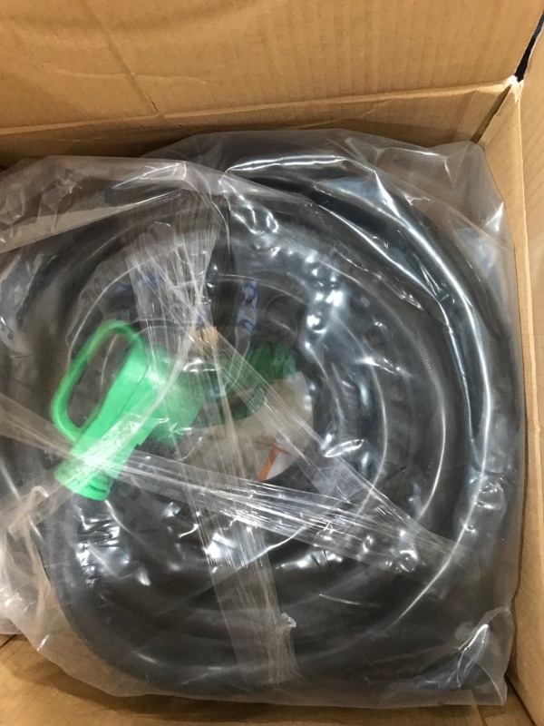 Photo 2 of addlon 50 Amp 50 Feet RV/EV Extension Cord with Adapter 30M/50F, Heavy Duty 6/3+8/1 STW AWG Gauge 4 Prong Power Cord, NEMA 14-50P to 14-50R, Tesla Model 3-S-X-Y,Black-Green, ETL Listed 50 FT - 50A