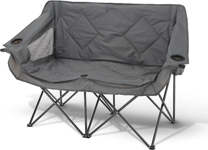 Photo 1 of 
Item is Green****ARROWHEAD OUTDOOR Portable Folding Double Duo Camping Chair Loveseat w/ 2 Cup & Wine Glass Holder, Heavy-Duty Carrying Bag, Padded Seats & Armrests,..