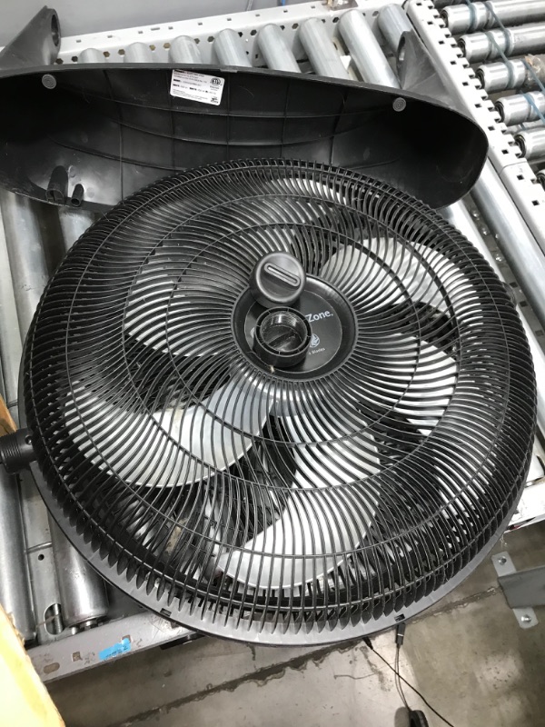 Photo 2 of 
Comfort Zone PowrCurve CZHV201BK 20” 3-Speed High-Velocity Wall-Mountable Floor Fan with 180-Degree Adjustable Tilt, 6 Fan Blades (Bracket Included), Black