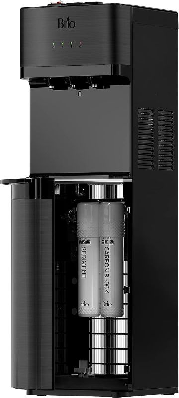 Photo 1 of 
Brio 520 Bottleless Water Cooler Dispenser with 2 Stage Filtration - Self Cleaning, Hot Cold and Room Temperature Water. 2 Free Extra Replacement Filters...
Color:Black
Style:2 Stage Filteration