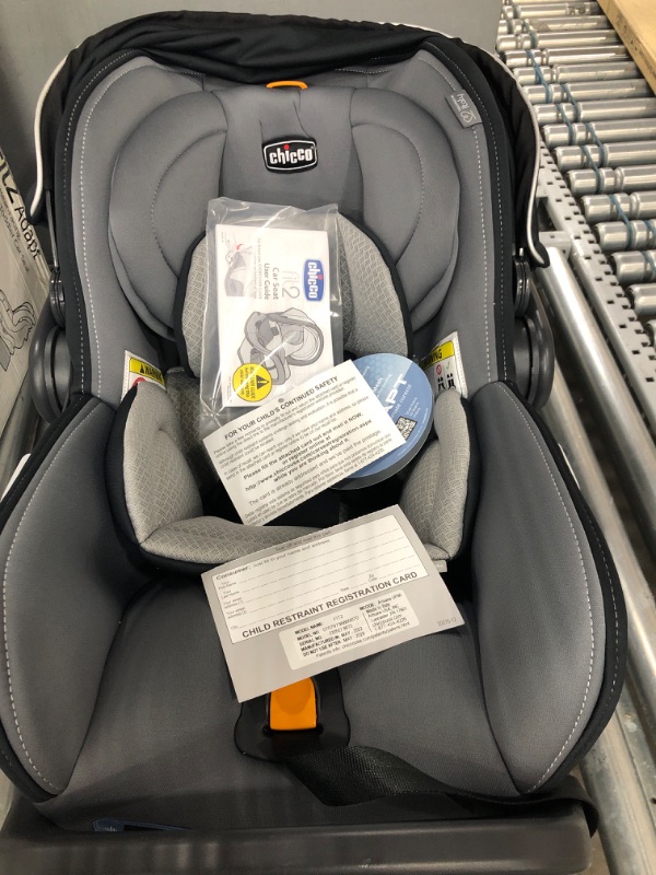 Photo 2 of Chicco Fit2 Adapt Infant and Toddler Car Seat and Base, Rear-Facing Seat for Infants and Toddlers 4-35 lbs., Includes Infant Head and Body Support, Compatible with Chicco Strollers | Ember/Black