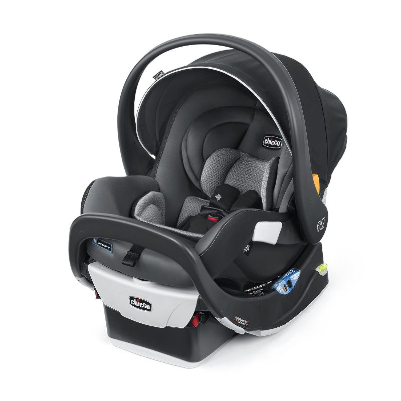 Photo 1 of Chicco Fit2 Adapt Infant and Toddler Car Seat and Base, Rear-Facing Seat for Infants and Toddlers 4-35 lbs., Includes Infant Head and Body Support, Compatible with Chicco Strollers | Ember/Black