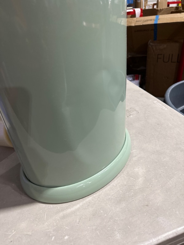 Photo 4 of DAMAGE/ SEE NOTES******
Ubbi Steel Odor Locking Diaper Pail- Sage Green