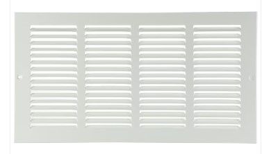 Photo 1 of 16-in x 8-in Steel White Sidewall/Ceiling Grille
