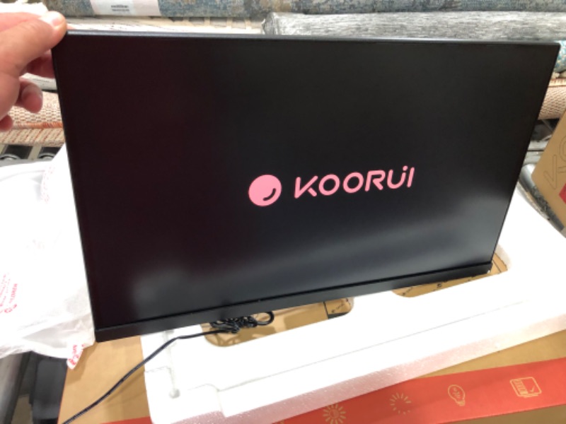 Photo 3 of KOORUI 22 Inch Computer Monitor, FHD 1080P Desktop Display, 75HZ Ultra Thin Bezel/Eye Care/Ergonomic Tilt, HDMI VGA Ports LED Monitor for PC, VESA Mounting 22 INCH VA 1080p/75hz