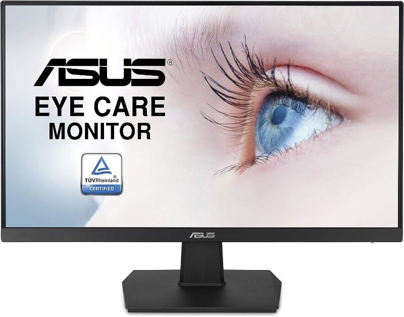 Photo 1 of ASUS VA24EHE 23.8” Monitor 75Hz Full HD (1920x1080) IPS Eye Care HDMI D-Sub DVI-D,Black
