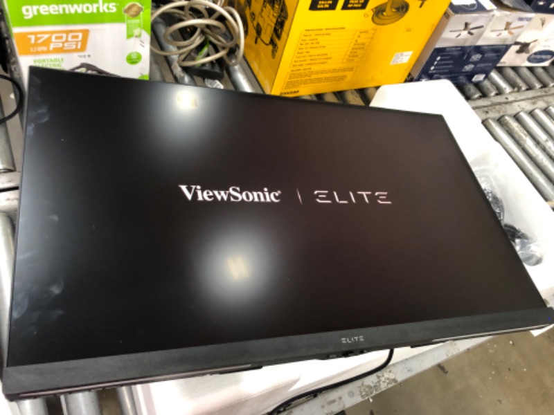 Photo 4 of ViewSonic ELITE XG321UG 32 Inch 4K IPS 144Hz Gaming Monitor with G-Sync, Mini LED, Nvidia Reflex, HDR1400, Advanced Ergonomics, HDMI and DP for Esports,Black 32-Inch 144Hz 4K G-Sync