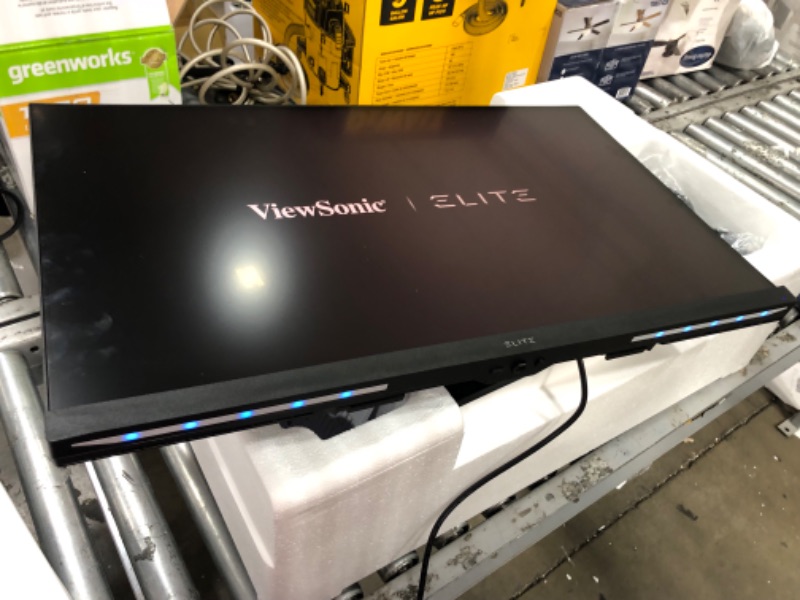 Photo 1 of ViewSonic ELITE XG321UG 32 Inch 4K IPS 144Hz Gaming Monitor with G-Sync, Mini LED, Nvidia Reflex, HDR1400, Advanced Ergonomics, HDMI and DP for Esports,Black 32-Inch 144Hz 4K G-Sync
