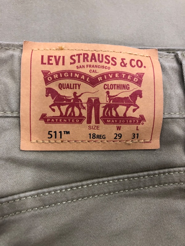 Photo 2 of LEVIS 522 SLIM W29 L31 TAN 