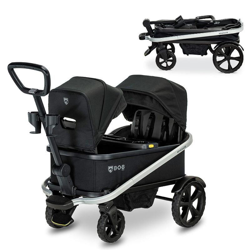 Photo 1 of [READ NOTES]
BOB Gear Renegade Canopy Stroller Wagon with 3 Seats, 5-Point Harness System, All-Terrain Tires, and Push and Pull Handle, Nightfall