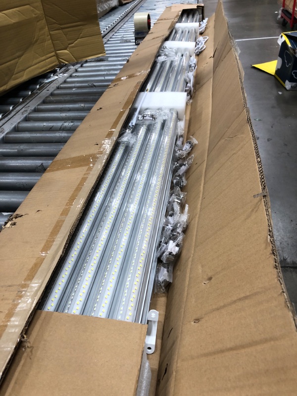 Photo 2 of ONLYLUX 8ft LED Shop Light, 8' 100W 15000lm 6000K (12 Pack), 8 Foot led Shop Lights Fixture for Garage Workshop, T8 LED Tube Lights, High Output, Linkable Shop Lights with Plug