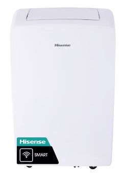 Photo 1 of Hisense 7000-BTU DOE (115-Volt) White Vented Wi-Fi enabled Portable Air Conditioner with Remote Cools 300-sq ft