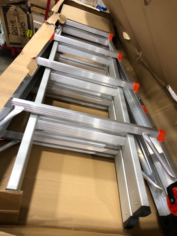 Photo 1 of Little Giant Ladder Systems, Velocity with Wheels, M22, 22 Ft, Multi-Position Ladder, Aluminum, Type 1A, 300 lbs Weight Rating, (15422-001)
