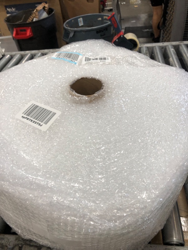 Photo 1 of Amazon Basics Perforated Bubble Cushioning Wrap - Small 3/16", 12-Inch x 175-Foot Long Roll & Amazon Basics Moving Boxes - Large, 20"x20"x15"/12 pack