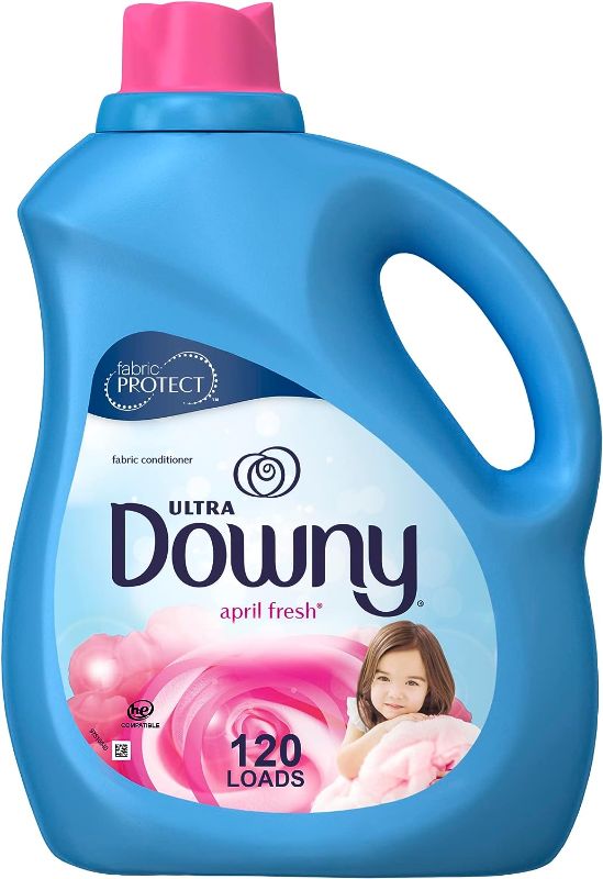 Photo 1 of  Fabric Softener Liquid, April Fresh Scent, 120 Loads (Pack of 4)
