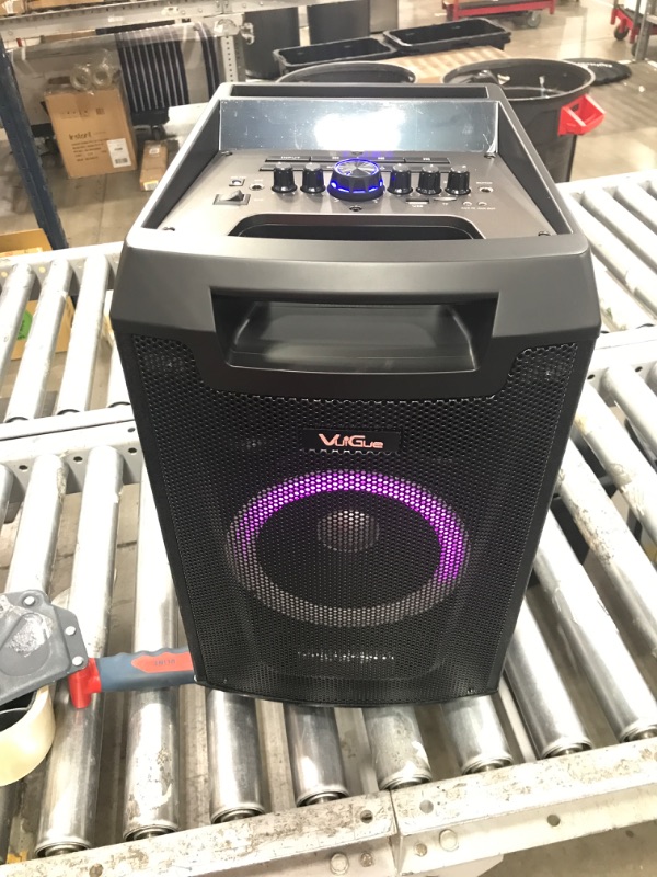 Photo 2 of VeGue Karaoke Machine, Bluetooth Speaker PA System for Adults & Kids with 2 Wireless Microphones, 8'' Subwoofer, Wireless Singing Machine for Christmas Party, Wedding, Gathering(VS-0866)