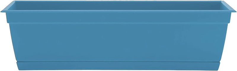 Photo 1 of 2 PACK**Bloem Dayton Window Box Planter 24" Blue (DAYWB2471)
