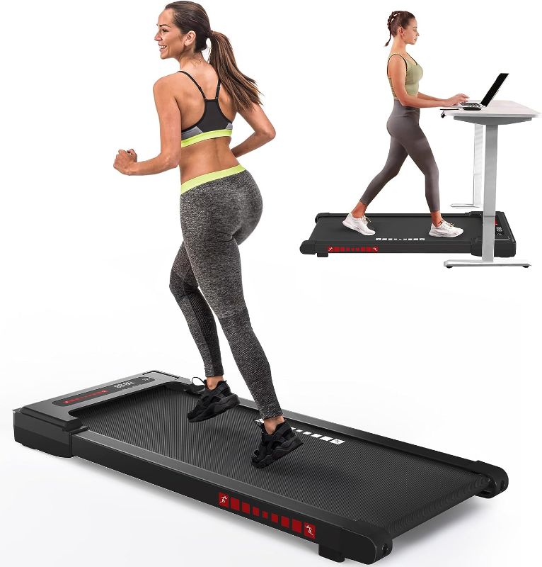 Photo 1 of ACTWIND Walking Pad Under Desk Treadmill, Portable Walking Treadmills for Home, 2.25HP Electric Treadmill Walking Jogging Machine with Remote Control, 265 lbs Weight Capacity LED Display
