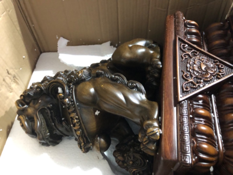 Photo 5 of [READ NOTES]
BOYULL Large Size Wealth Porsperity Pair of Fu Foo Dogs Guardian Lion Statues,Best Housewarming Congratulatory Gift to Ward Off Evil Energy,Feng Shui Décor
