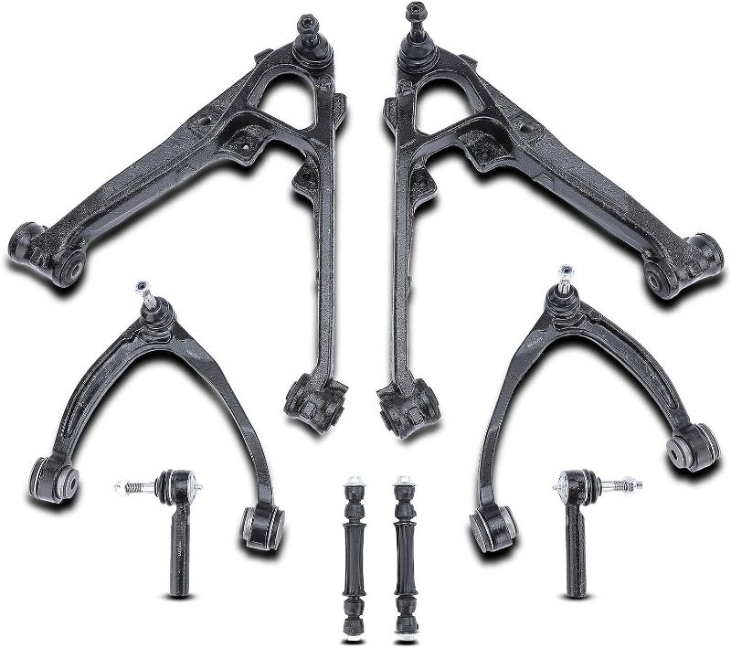 Photo 1 of  Suspension Kit Control Arm and Ball Joint Assembly Sway Bar Link Tie Rod End Compatible with Cadillac Escalade & Chevrolet Silverado 1500, Tahoe & GMC Sierra 1500, Yukon & More