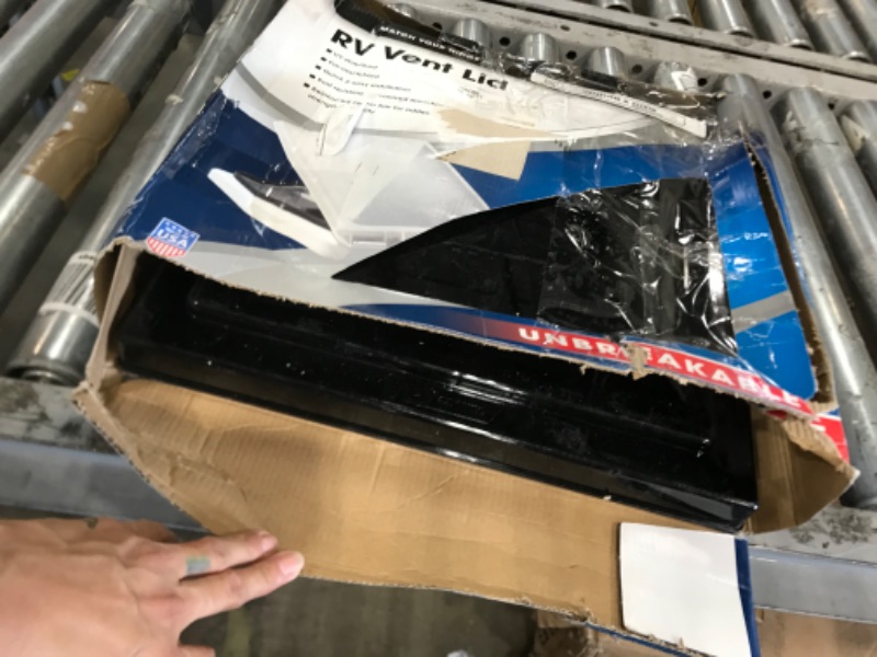 Photo 2 of Camco RV Vent Lid | Features an Impact-Resilient Unbreakable Polycarbonate Construction, Comes Pre-Assembled, and Easy to Install (40168) Ventline (Pre '08 Models)/Elixir ('94 & Up Models) BLACK 