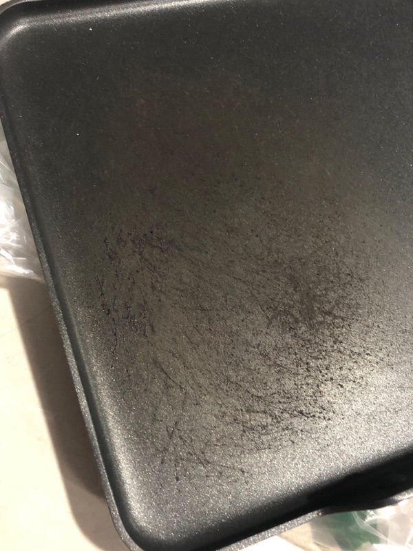 Photo 3 of **USED**
OXO Good Grips Pro 11" Griddle Pan, 3-Layered German Engineered Nonstick Coating, Dishwasher Safe, Oven Safe, Stainless Steel Handle, Black 