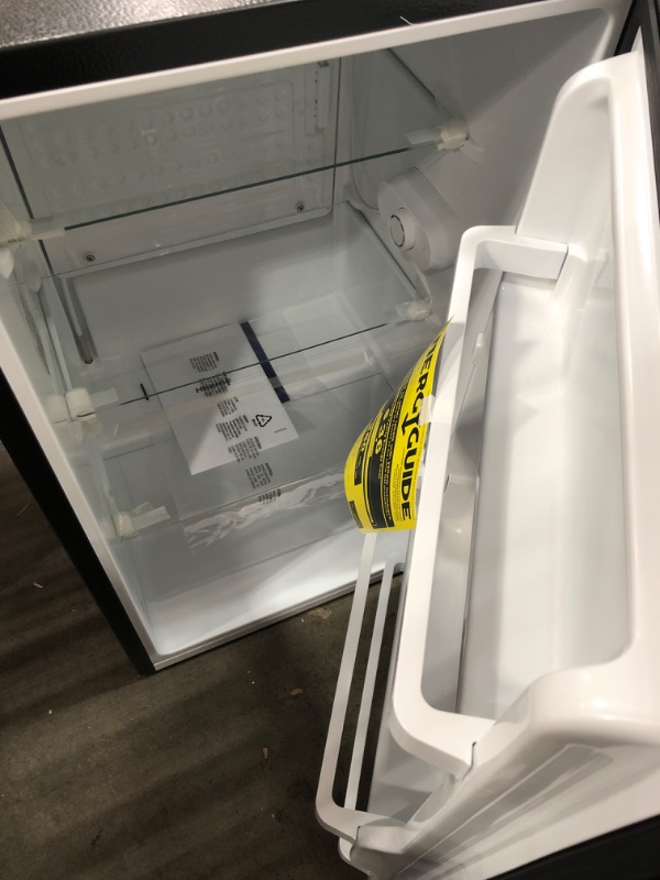 Photo 2 of Hisense 3.3 Cu.Ft. Compact Refrigerator, Mini Fridge with Top Chiller for Bar, Living Room, Den, Basement, Kitchen, or Dorm, Black Black Refrigerator