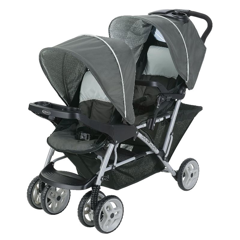 Photo 1 of **MISSING PIECES** Graco DuoGlider Double Stroller | Lightweight Double Stroller with Tandem Seating, Glacier