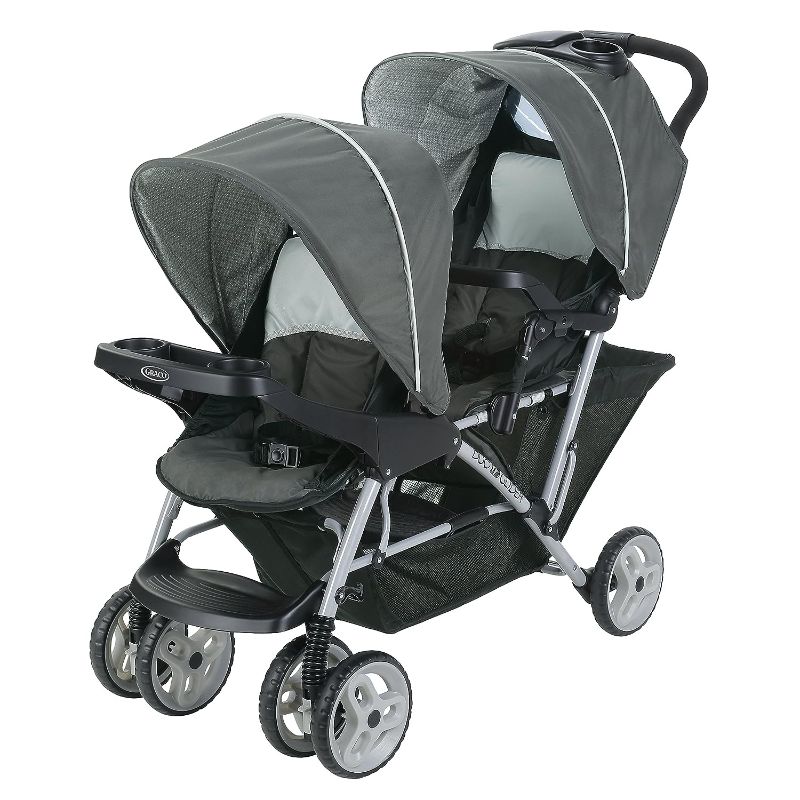 Photo 1 of **MISSING TRAY, SMALL TEARS IN NON-ESSENTIAL AREA** Graco DuoGlider Double Stroller | Lightweight Double Stroller with Tandem Seating, Glacier