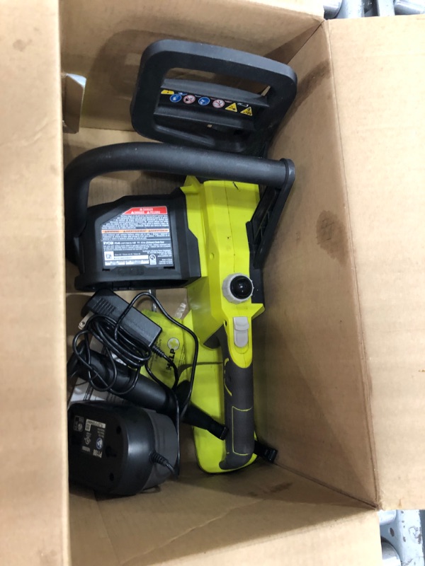 Photo 2 of **PARTS ONLY**\Ryobi P547 10 in. ONE+ 18-Volt Lithium+ Cordless Battery Powered Chainsaw Kit