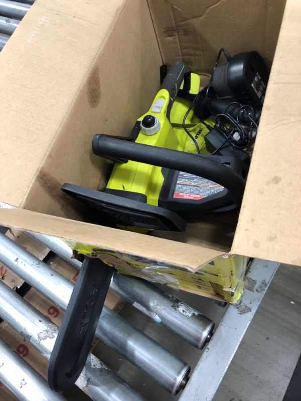 Photo 3 of Ryobi P547 10 in. ONE+ 18-Volt Lithium+ Cordless Battery Powered Chainsaw Kit