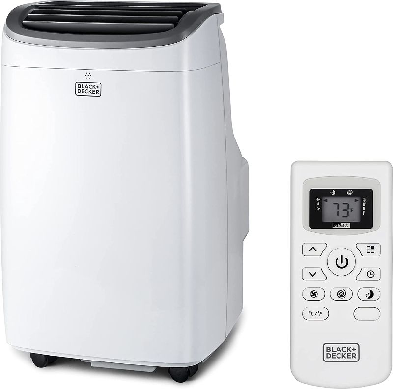 Photo 1 of *MISSING PIECES** BLACK+DECKER 8,000 BTU Portable Air Conditioner up to 350 Sq. with Remote Control, White
